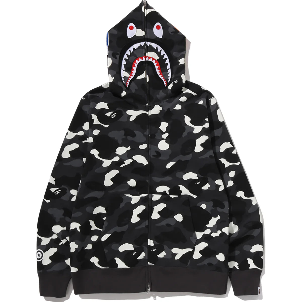 CITY CAMO SHARK REGULAR FIT FULL ZIP HOODIE MENS