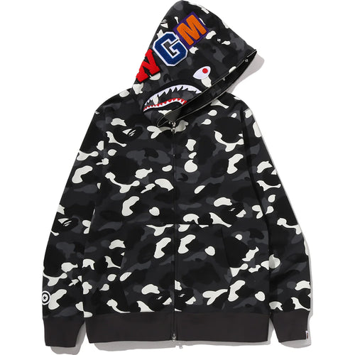 CITY CAMO SHARK REGULAR FIT FULL ZIP HOODIE MENS