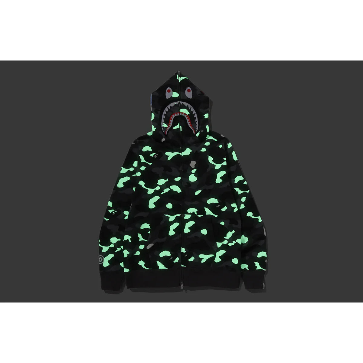 CITY CAMO SHARK REGULAR FIT FULL ZIP HOODIE MENS