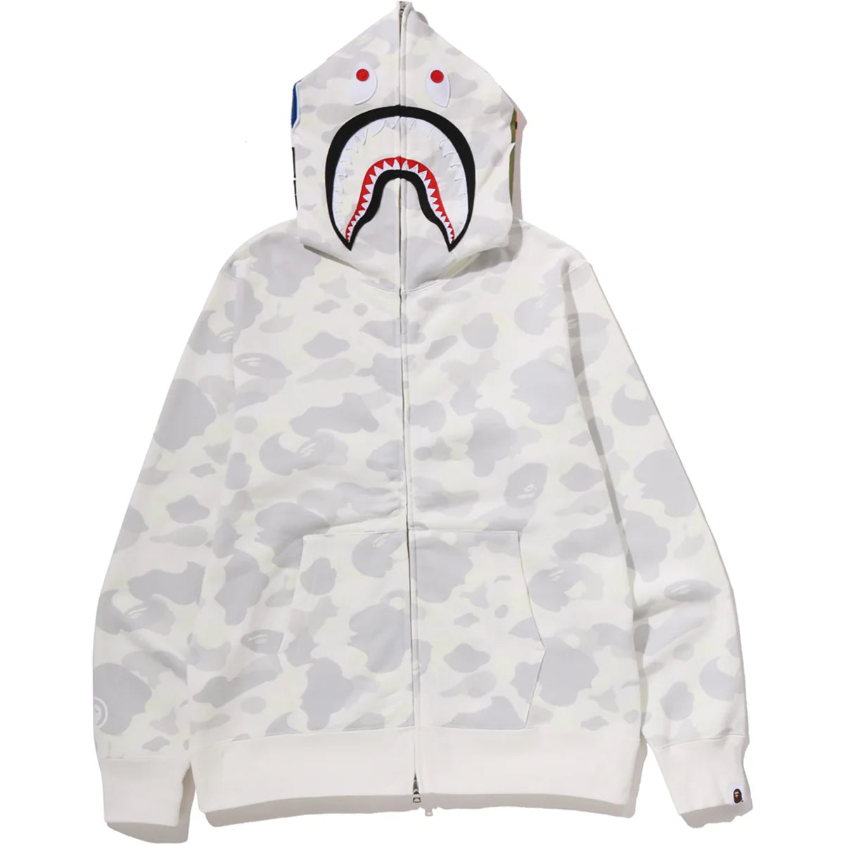 CITY CAMO SHARK REGULAR FIT FULL ZIP HOODIE MENS White