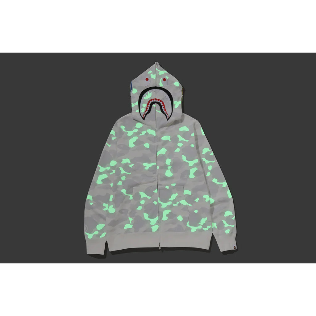 CITY CAMO SHARK REGULAR FIT FULL ZIP HOODIE MENS White
