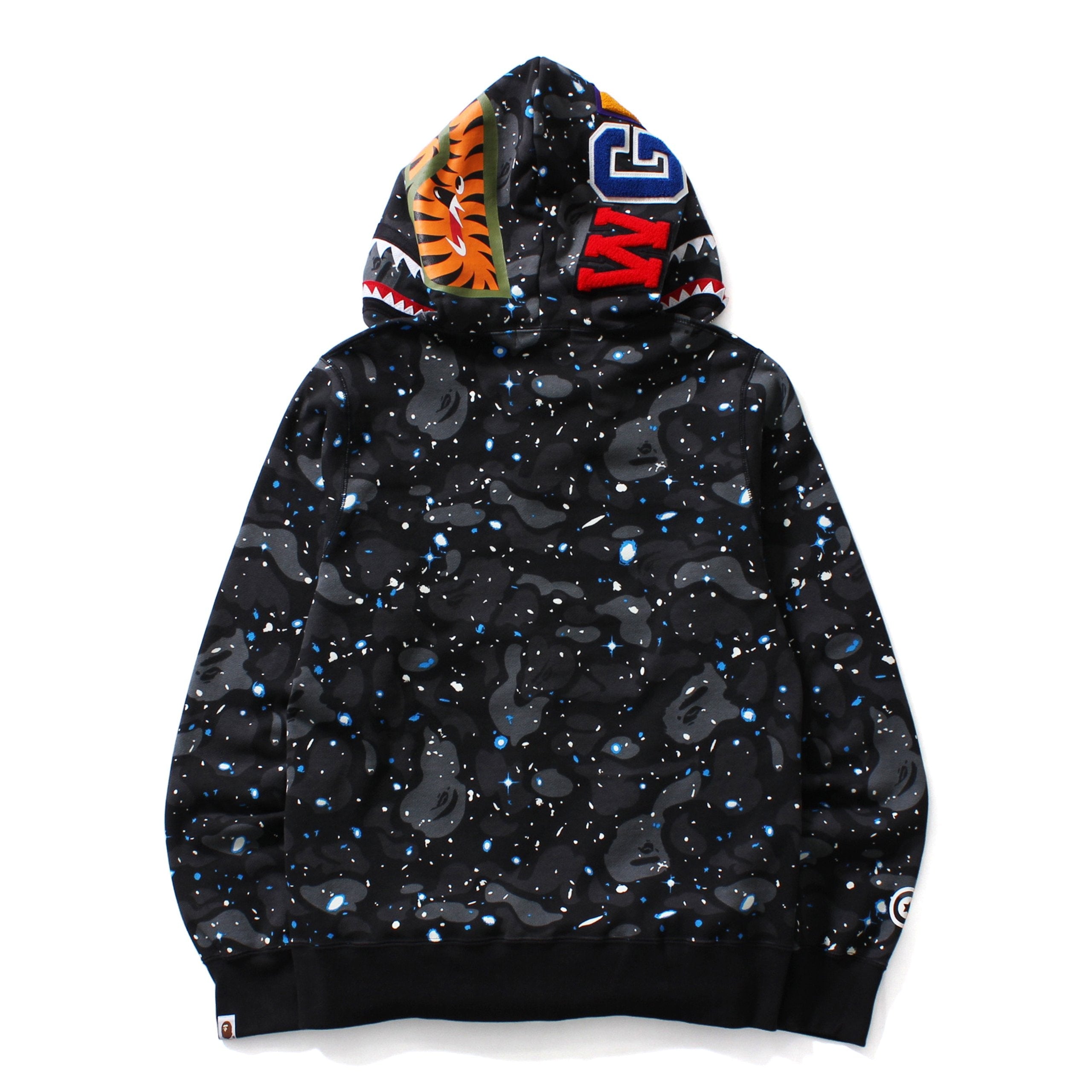 SPACE CAMO SHARK FULL ZIP HOODIE