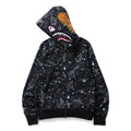 SPACE CAMO SHARK FULL ZIP HOODIE