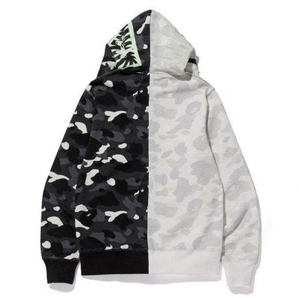 City Camo Half Shark Full Zip Hoodie
