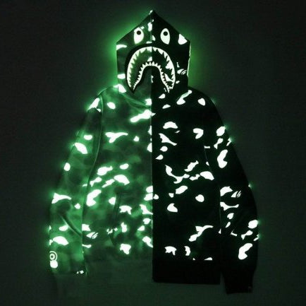 City Camo Half Shark Full Zip Hoodie