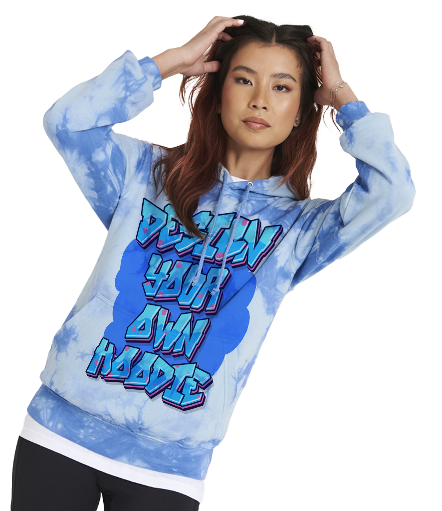 Vintage colour splash hoodie