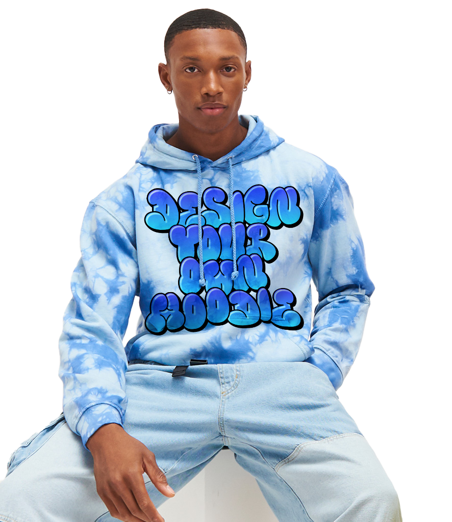 Vintage colour splash hoodie