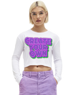 Long sleeve cropped t-shirt