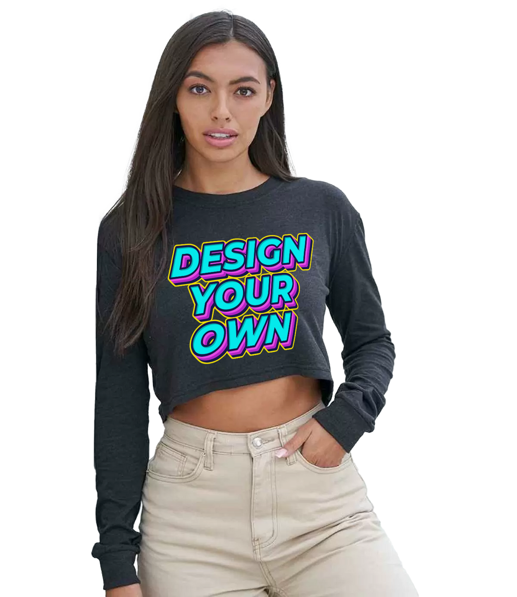 Long sleeve cropped t-shirt